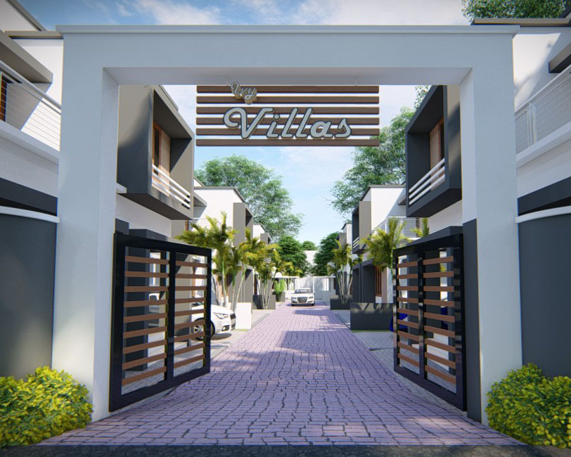 3 BHK on 3 Cent, 1000 sq ft Ivy VIillas for Sale near SNGIST college, Manjaly, North Paravur