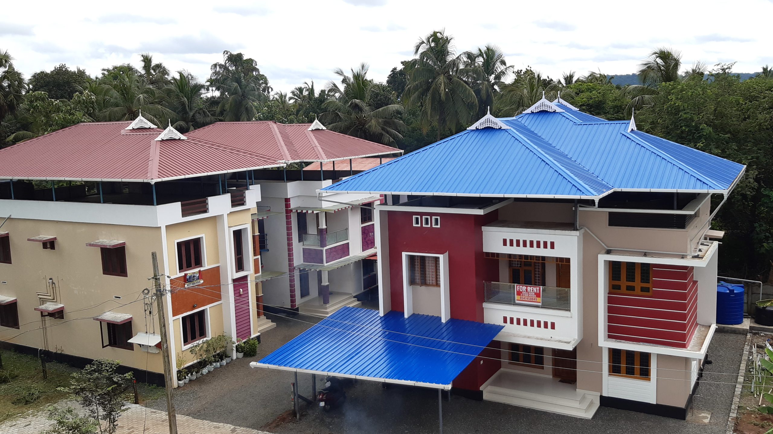 For rent Furnished 1/2/3 Bhk Villas at Trichur Govt Medical College( MG Kavu)